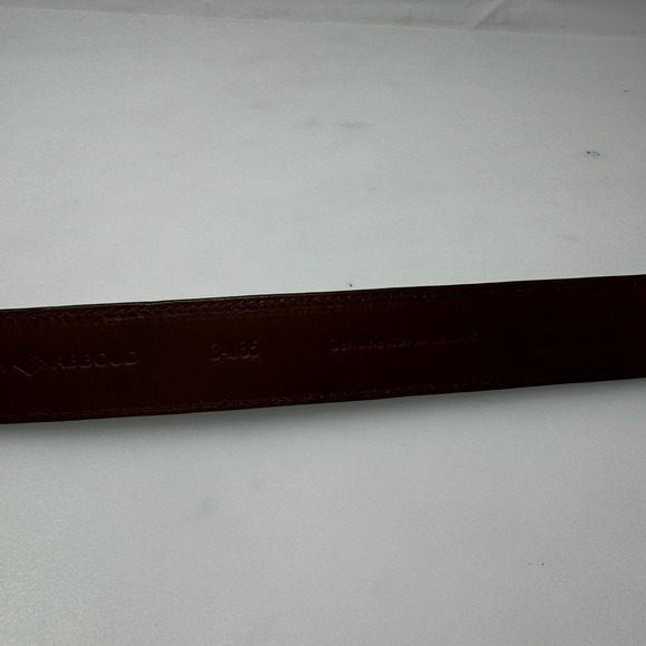 Joseph Abboud Brown Embossed Leather Belt Made in Italy Size 34 - Picture 7 of 10